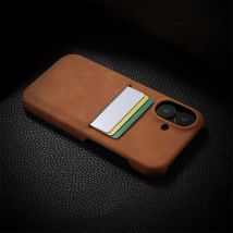 Luxus Brieftasche Karten halter Slot Ledertasche für iPhone 16 15 14 Pro Max Plus 12 13 matte einfarbige ultra schlanke stoß feste Abdeckung