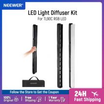 NEEWER LED-Licht-Diffusor-Set für TL90C RGB LED-Lichtstab, LED-Röhrenstreifen-Lichtdiffusor mit Wabengitter, Tragetasche