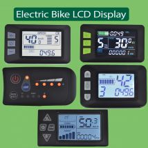 UART 2 Schermo LCD multifunzionale Display per bicicletta elettrica Computer Bici Tachimetro antipioggia Contachilometri Ciclismo Impermeabile