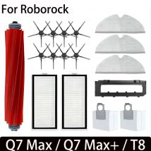 Do Roborock Q7 Max / Q7 Max+ / Q7 Plus / T8 Akcesoria Główna szczotka boczna Filtr Hepa Mop Robot