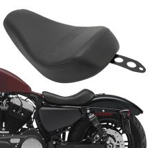 Schwarzer Motorrad-Frontfahrer-Solositz für Harley Sportster XL 1200 883 72 Forty Eight ab 2016