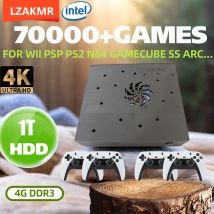 4K 85000 giochi integrati Controller wireless HDD 1T X8 Game Box 60+emulatori Win11+Batocera Plug and Play Game Player I3-3110M
