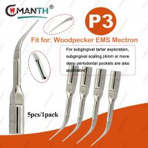 Ultraschall Dental Scaler Tipps Parodontale Spitze Fit Für WOODPECKER EMS Mectron Zahnstein Entfernung Zahnmedizin Material P3 5 stücke