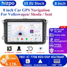 8'' 2Din Radio samochodowe Android 13 dla Volkswagen Golf 5 6 Polo Passat B6 B7 CC Skoda Jetta Uniwersalne Muiltmedia Carplay 4G Wifi GPS
