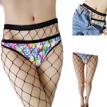 Frühling SEXY Frauen Hohe Taille Strumpf Fishnet Club Party Strumpfhosen Panty Stricken Net Strumpfhosen Hosen Mesh Dessous TT016 1 stücke
