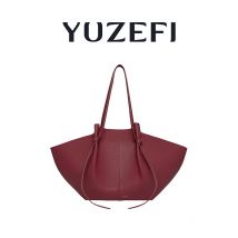 YUZEFI Damen-Umhängetasche, einfarbig, Leder, groß, exquisit, leicht, luxuriös, große Kapazität, vielseitige Handtasche für den täglichen Pendelverkehr