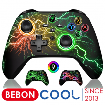 Controller Wireless RGB per Nintendo Switch/OLED/Lite/Android/IOS tasti programmabili Wired Sble Keys Switch cablato Gamepad per PC