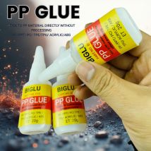 Superschneller 20-teiliger Klebstoff für PP-Polypropylen, ABS und PVC – sofortiger Klebstoff, keine Oberflächenvorbereitung erforderlich, vielseitig einsetzbar