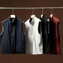 Chinesische Marke High-End-Männer Wendeweste Outdoor-Weste Stehkragen wasserdichtes Oberteil für Männer