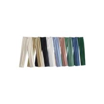 Pantaloni dritti da donna alla moda chic da ufficio Pantaloni da donna vintage a vita alta con cerniera Mujer
