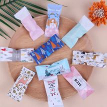 100 Pcs/Lot DIY Handmade Nougat Candy Packaging Bag Milk Taffy Wrapper Food Package Xmas Gift Mini Bags