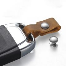 Real Cowhide Men Keychain Key Ring Link Leather Strip High Quality Does Not Hurt The CAR Key Chain Accessories Creative Gifts