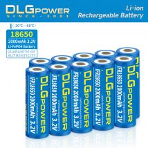Batteria ricaricabile AIPEKE 3.2V 18650 LiFePo4 con linguette di saldatura Batterie 18650 2000mAh originali al 100% per caricare un ciclo 1800
