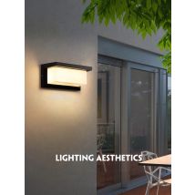 Luces LED para exteriores, impermeables IP65, luz con Sensor de movimiento, luz de pared, AC85-265V, luces para porche, balcón, jardín, lámpara de pared para exteriores