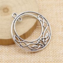 WYSIWYG 3 teile/los Schmuck, Die DIY Handgemachten Handwerk Charme Antike Silber Farbe 39x44mm Triquetraknot Anhänger