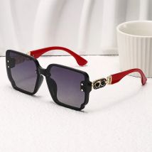 2025 Europäische und amerikanische Sonnenbrille mit großem Rahmen für Damen, luxuriöse Mode-Sonnenbrille, quadratische runde Gesichtsbrille