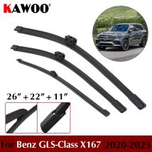 Auto Wischer Klinge 26 "+ 22" + 11 "Für Mercedes-Benz GLS-Klasse X167 2020 2021 2022 2023 Windschutzscheibe Vorne Hinten Scheibenwischer Klinge Set
