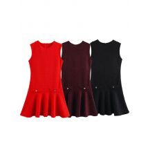 2023 Frühling Damen Textur Kleid Minikleid Korsett ärmellose kurze Kleider für Frauen schicke Mode Party Kleider
