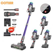 COTIAR V22 650W 55kPa Aspirapolvere senza fili ad alta aspirazione Uso domestico Pulitore senza spazzole Capacità 1,2 litri Display a LED Tappeto da pavimento