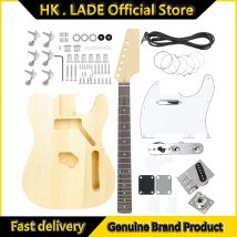 Kreatives DIY-E-Gitarren-Set, LT, 6 Saiten, 22 Bünde, E-Gitarre, Lindenholz-Halskörper, E-Gitarre mit Verbindungskabel