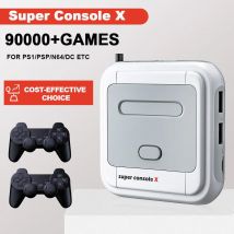 KINHANK Game Box Super Konsola X Retro Konsola do Gier Wideo Obsługa 90000 gier 50 emulatorów