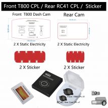 Per 70mai Dash Cam 4K T800 CPL filtro Ridurre l'abbagliamento Riflettere per 70mai Cam Posteriore RC24 CPL Filtro per 70mai Cam Posteriore RC41 CPL filtro