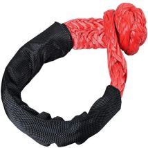 Weicher Bügel aus synthetischer Faser für die Fahrzeugwiederherstellung, Off-Road-Schleppseile, Auto-Anhänger-Zugseil mit Schutzhülle, 38000 Pfund