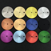 Hohe Qualität 28,5mm Zifferblatt Einfarbig Gerade Korn Zifferblatt Keine Skala Fit NH35 NH36 Bewegung Ersatz Uhr Teil