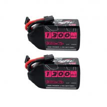 Batería Lipo CNHL 6S 22.2V 1300mah 130C con Conector XT60 para Modelos de Aviones de Carreras FPV, Piezas Lipo, 2 Piezas