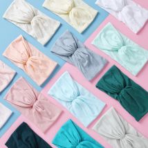 1Pcs Baby Stirnband Für Mädchen Feste Elastische Nylon Stirnbänder Kinder Handgemachte Neugeborenen Turban Headwear Chlidren Haar Zubehör