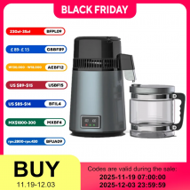 750W 4L Distillatore d'acqua Per uso domestico Distillato Macchina per acqua pura Distillazione Purificatore Filtro Filtro per acqua in acciaio inossidabile