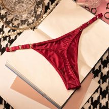 Nahtlose Sexy Tanga Frauen Unterwäsche Slips Höschen Zebra Blume Low Rise Luxus Metall Schnalle G String Bikini Mädchen Weibliche Höschen