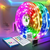 LED-Leuchten für Zimmer, Musik, Synchronisierung, RGB-LED-Streifen, 10 m, 20 m, 30 m, flexibles Band für Zimmer, Schlafzimmer, Dekoration, TV-Hintergrundbeleuchtung