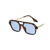Retro podwójne mostki okulary przeciwsłoneczne damskie moda różowe okulary gradientowe modne Hollow