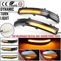 2PCS Dynamic Blinker For VW Jetta 6 Mk6 Scirocco MK3 LED EOS Beetle Side Mirror Indicator Turn Signal Light