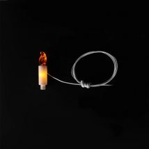 15cm/30cm 2-poliges Verbindungs kabel für Kerzen-LED-Licht-Kit kompatibel mit Blöcken Modell DIY-Spielzeug