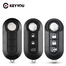 KEYYOU 3 Bottoni Flip Chiave A Distanza Dell'automobile Borsette Fob Caso Per Fiat 500 500L Punto Florino Doblo Qubo Punto Evo Grande Punto
