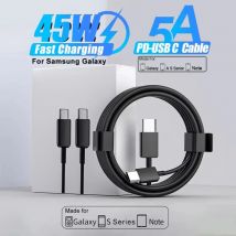 Original PD-Kabel für Samsung S22 S21 S20 FE S23 Ultra 45 W Superschnellladung A52 A53 A54 5G Note 20 Uitra 25 W USB-Typ-C-Kabel