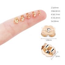 5 Größen 14 Karat Gold Ohrpfosten NutsFilled Ohrringe Back Stopper Ohrstecker für DIY Ohrringe Stud Pin Caps Schmuckherstellung Zubehör