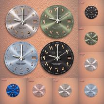 Heiße Verkäufe 28,5 mm arabisches S-Logo-Zifferblatt, rosa Zifferblatt, keine Nachtleuchtung, geeignet für NH35/NH36-Uhrwerk, Modifikationszubehör
