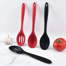 Manico lungo Mestolo da zuppa in silicone Colino da cucina Insalata Cucchiaio da miscelazione Cucchiai per bambini Cucina per porridge di riso Utensili da cucina