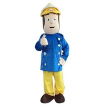 Fireman Sam Mascot Costume Fancy Dress Halloween Anime Doll Cosplay Clothing Birthday Party Decoration Props