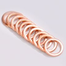 10X 20X M10 10mm Motorcycle Braided Clutch Brake Hose Banjo Seal Copper Crush Washer Motorcycle Hose Washers Accessories Tools