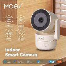 MOESTuya WiFi kryty Pan/Tilt inteligentna kamera bezpieczeństwa 4MP HD noktowizor na podczerwień monitor wykrywania dźwięku ruchu panoramiczny patrol