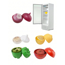Scatola per alimenti in plastica sigillata, organizer creativo, contenitori per verdure, cipolla, aglio, pepe verde, conservazione fresca, utensile da cucina