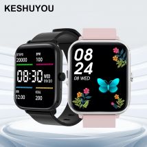 KESHUYOU 2025, Smartwatch für Damen, Geschenk, Kalorien-Tracker, wasserdicht, Schrittzähler, Nachricht, Bluetooth-Anruf, sitzende Erinnerung, Smartwatch
