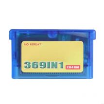 Cartucho de juego 369 en 1, tarjeta de juego clásico en inglés en un cartucho para consola de juegos portátil, colección de jueg
