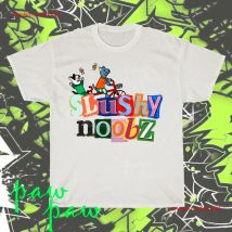 Brand New Slushy Noobz Merch American T Shirt Funny Size S to 5XL vintage Washed Top For Everyday Wear streetwear Breathable