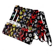 Fußballspieler-Kartenhalter, Ausweishalter, Bus-Kartenhalter, Mitarbeiterkarte, Sportler, Lanyard für Schlüssel, Cartoon-Anime-Telefon, zum Aufhängen, DIY-Seil