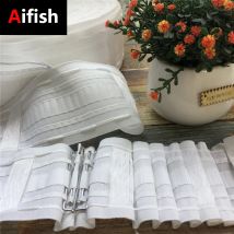 Curtain Punching For Rod Rail Curtain Accessories Multifunction Belt Hook Belt Tape Home Decor Heading White Pleat Tape CP137-3